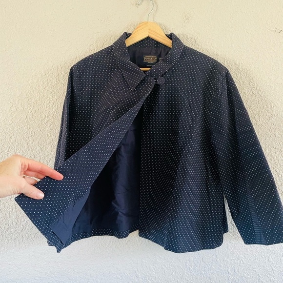 Pendleton Navy Polkadot Jacket - Picture 6 of 11